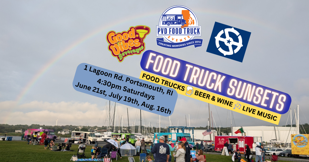 Celebrate summer at Safe Harbor New England Boatworks on July 19, 2025 with Food Truck Sunsets, featuring a variety of food trucks, live music, local beer, wine, and scenic sunsets. Free admission for all ages!